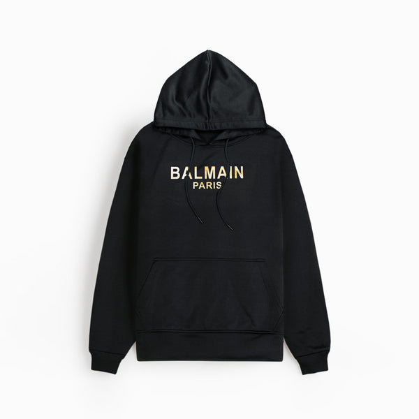Balmain Basic Black Hoodie
